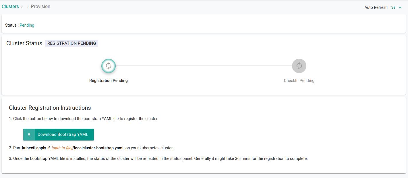 Download Bootstrap YAML file